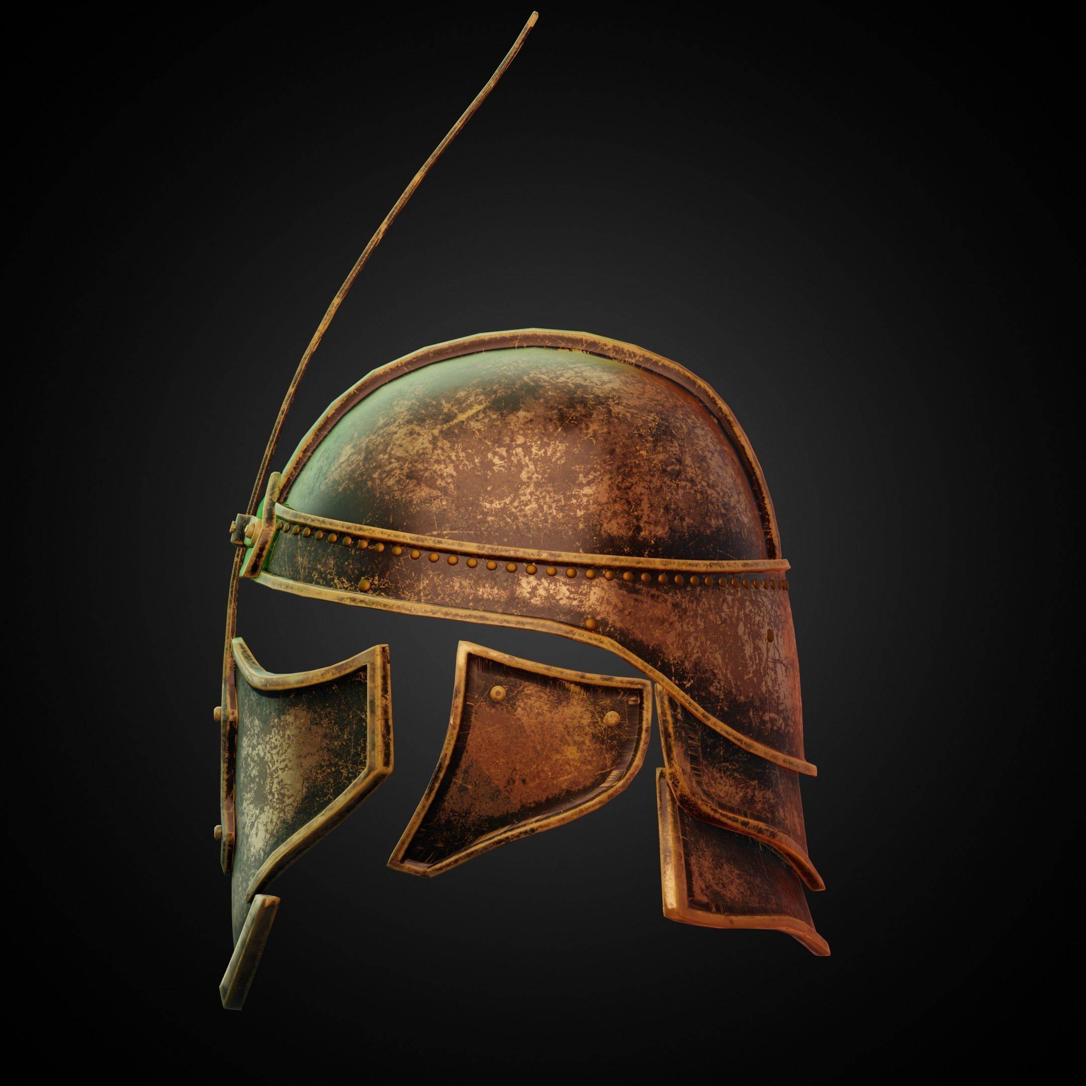 Game of Thrones Unsullied Helmet for Cosplay 3D print model_3