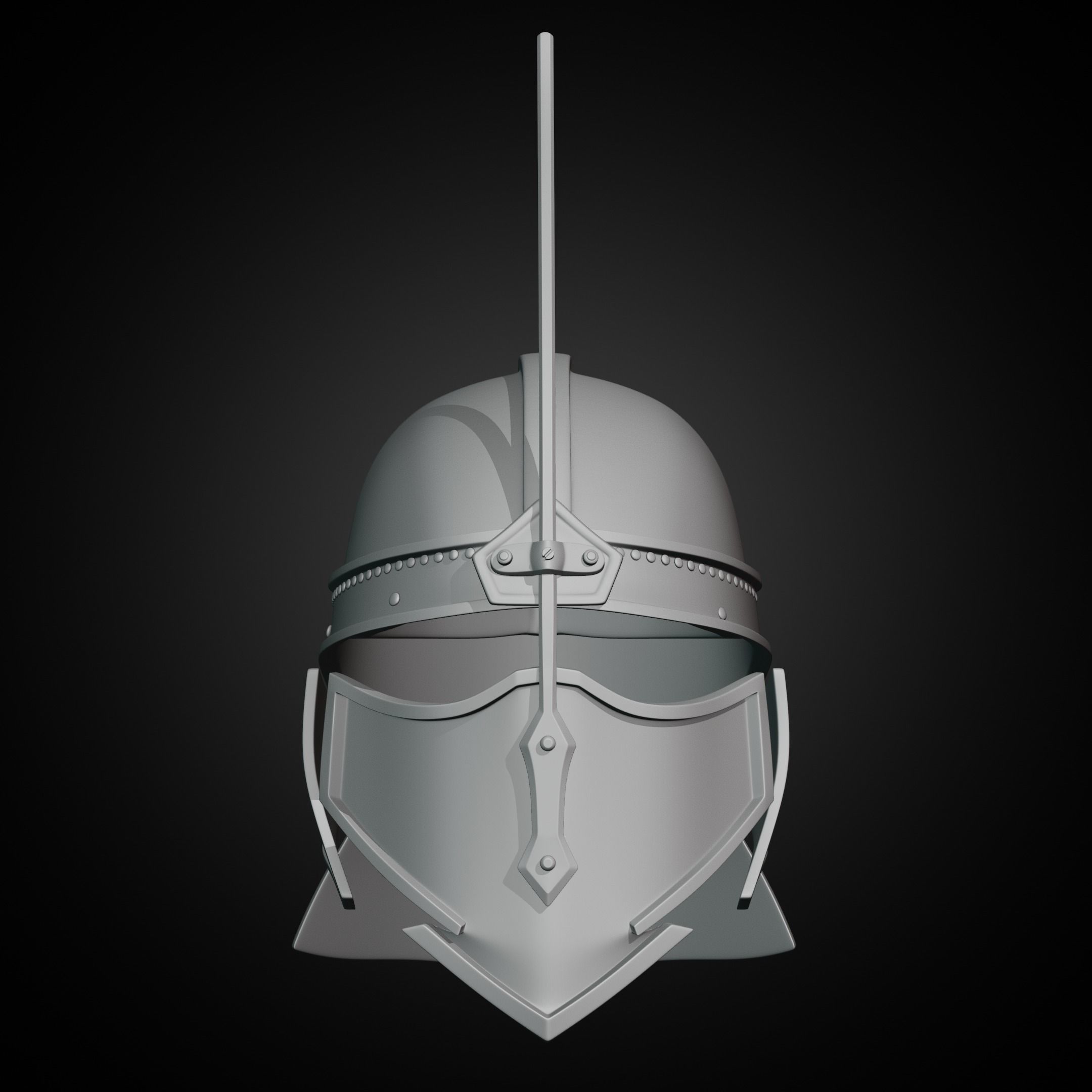Game of Thrones Unsullied Helmet for Cosplay 3D print model_17