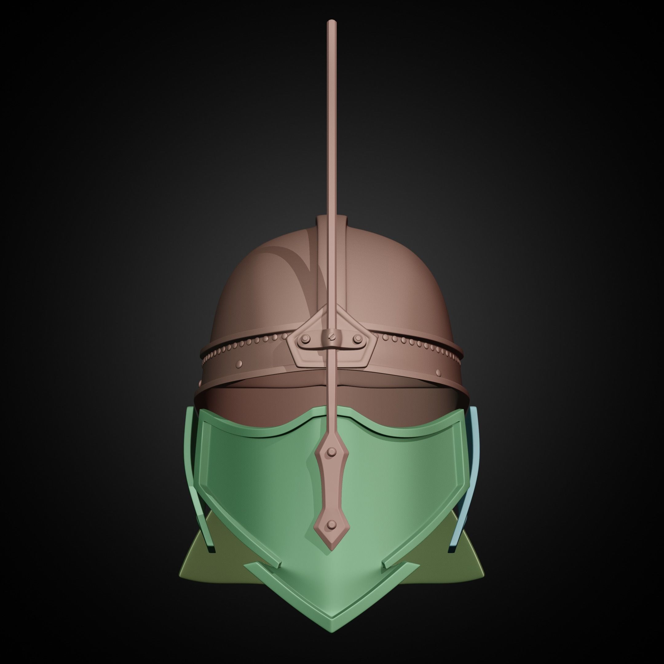 Game of Thrones Unsullied Helmet for Cosplay 3D print model_9