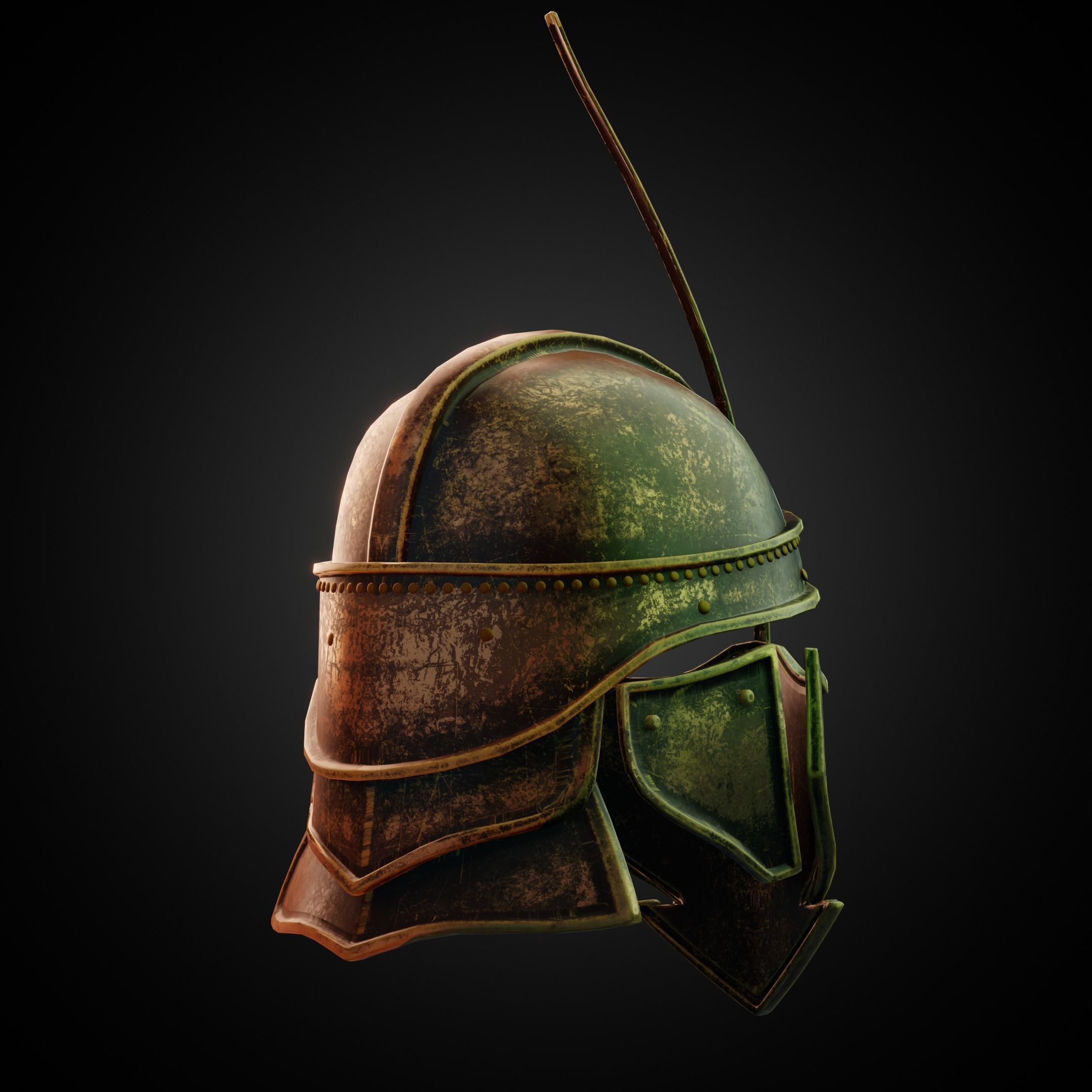 Game of Thrones Unsullied Helmet for Cosplay 3D print model_6