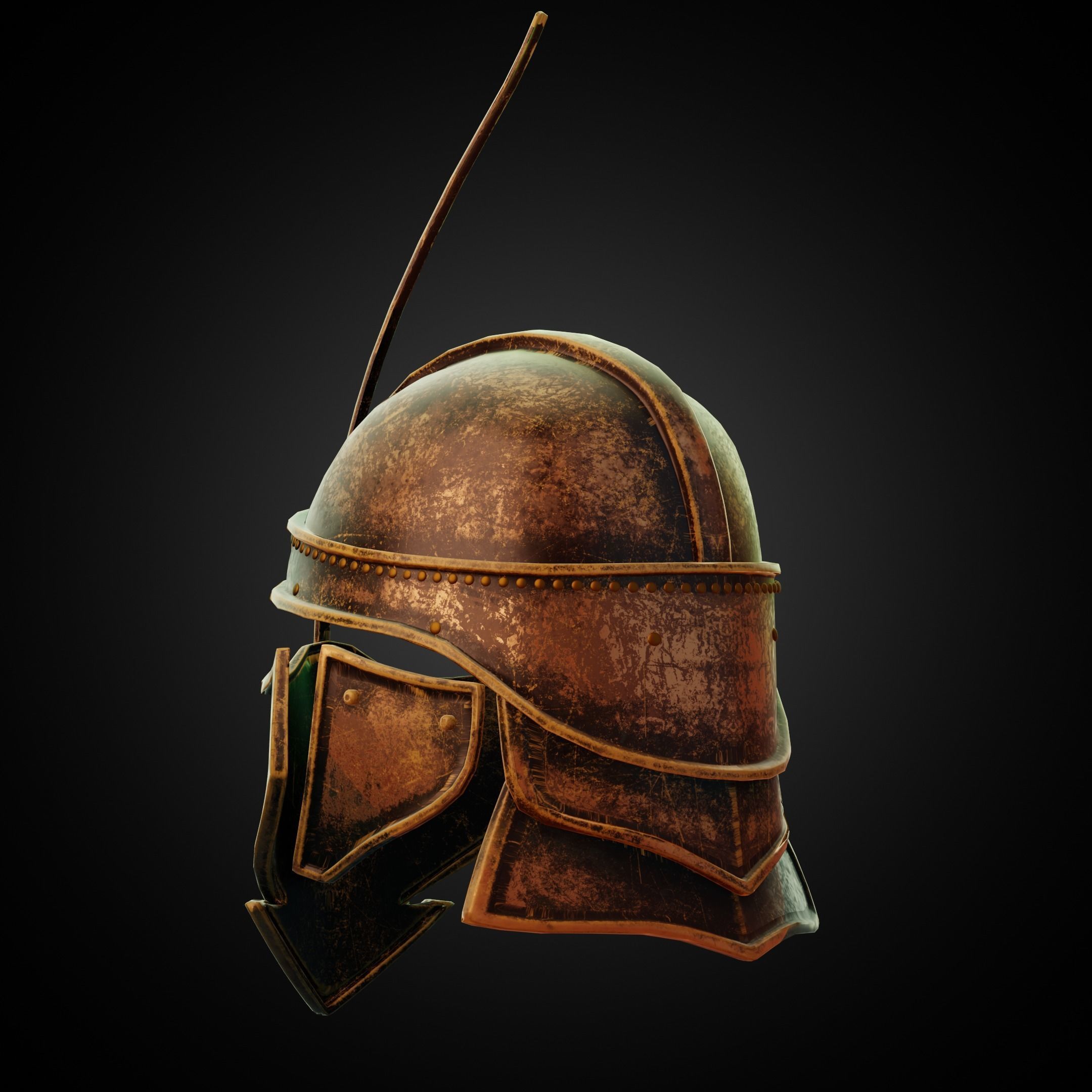 Game of Thrones Unsullied Helmet for Cosplay 3D print model_4