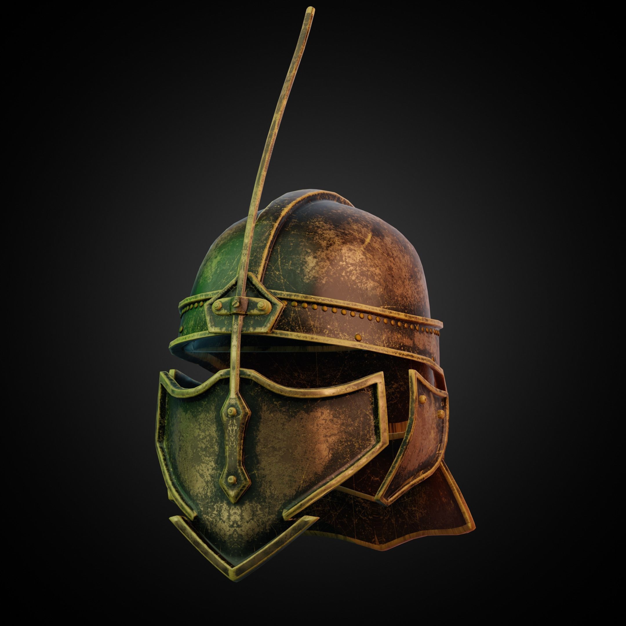 Game of Thrones Unsullied Helmet for Cosplay 3D print model_2