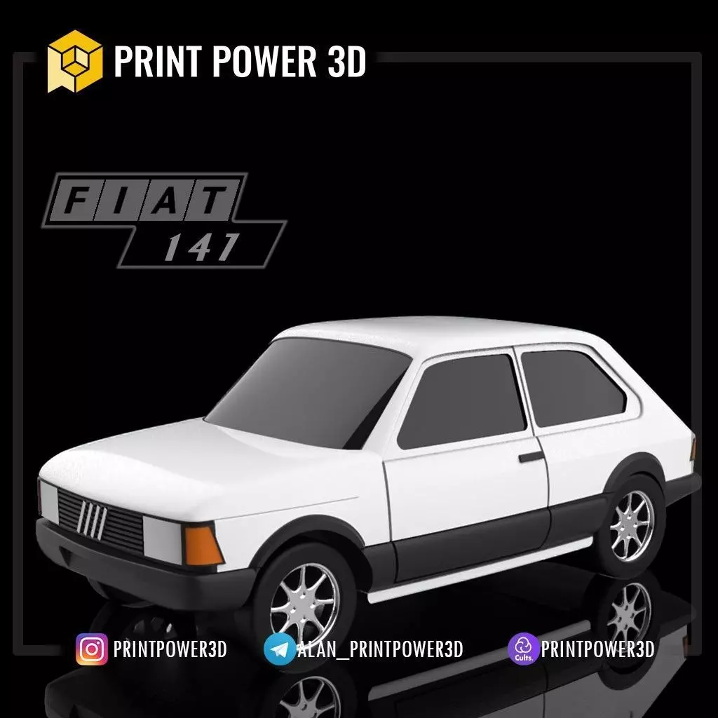 Fiat Spazio 147 for 3D printing 3D print model