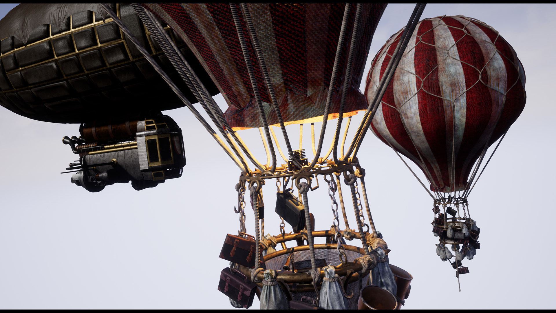 SteamPunk Victorian Vehicles Set of 5 Low-poly 3D model_15