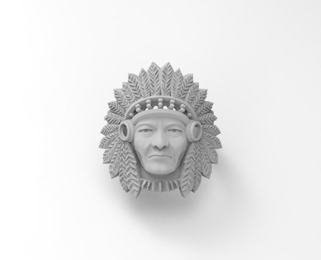 anillo indio  3D print model_4