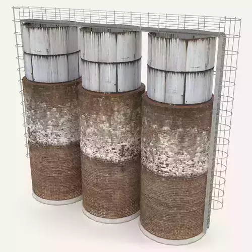 Industrial water towers