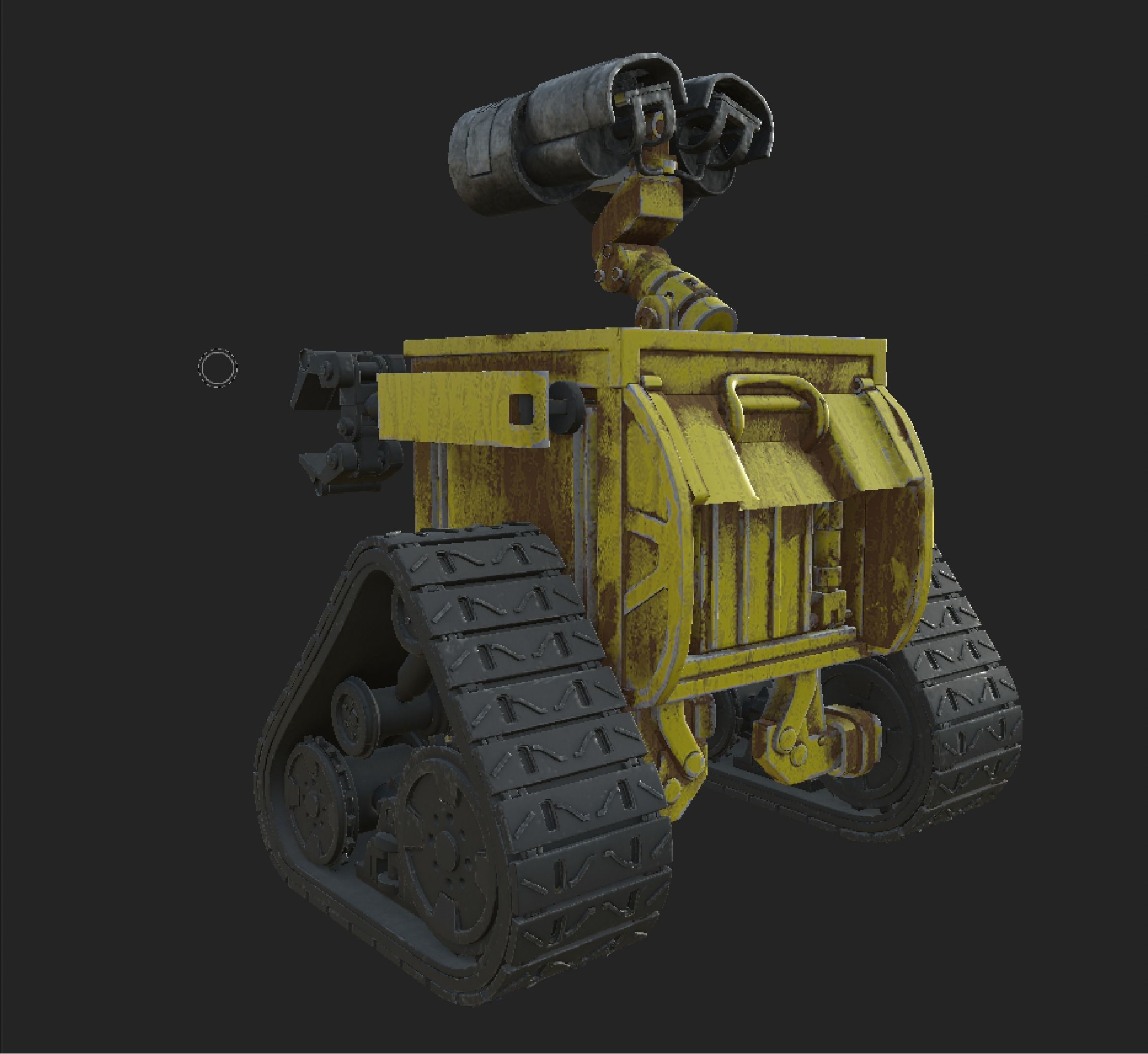 3D Wall-E Robot Model  Low-poly 3D model_4