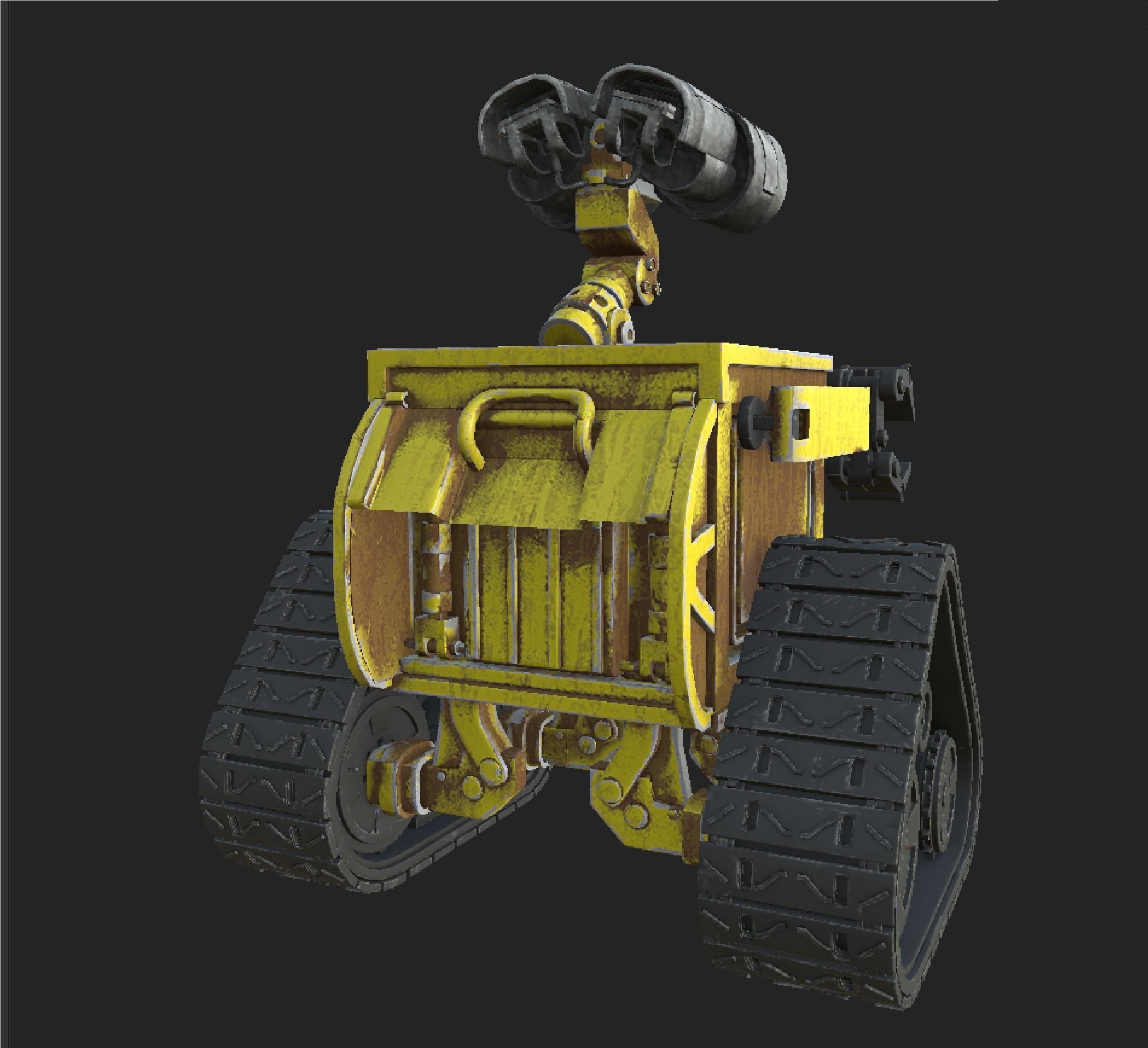 3D Wall-E Robot Model  Low-poly 3D model_3