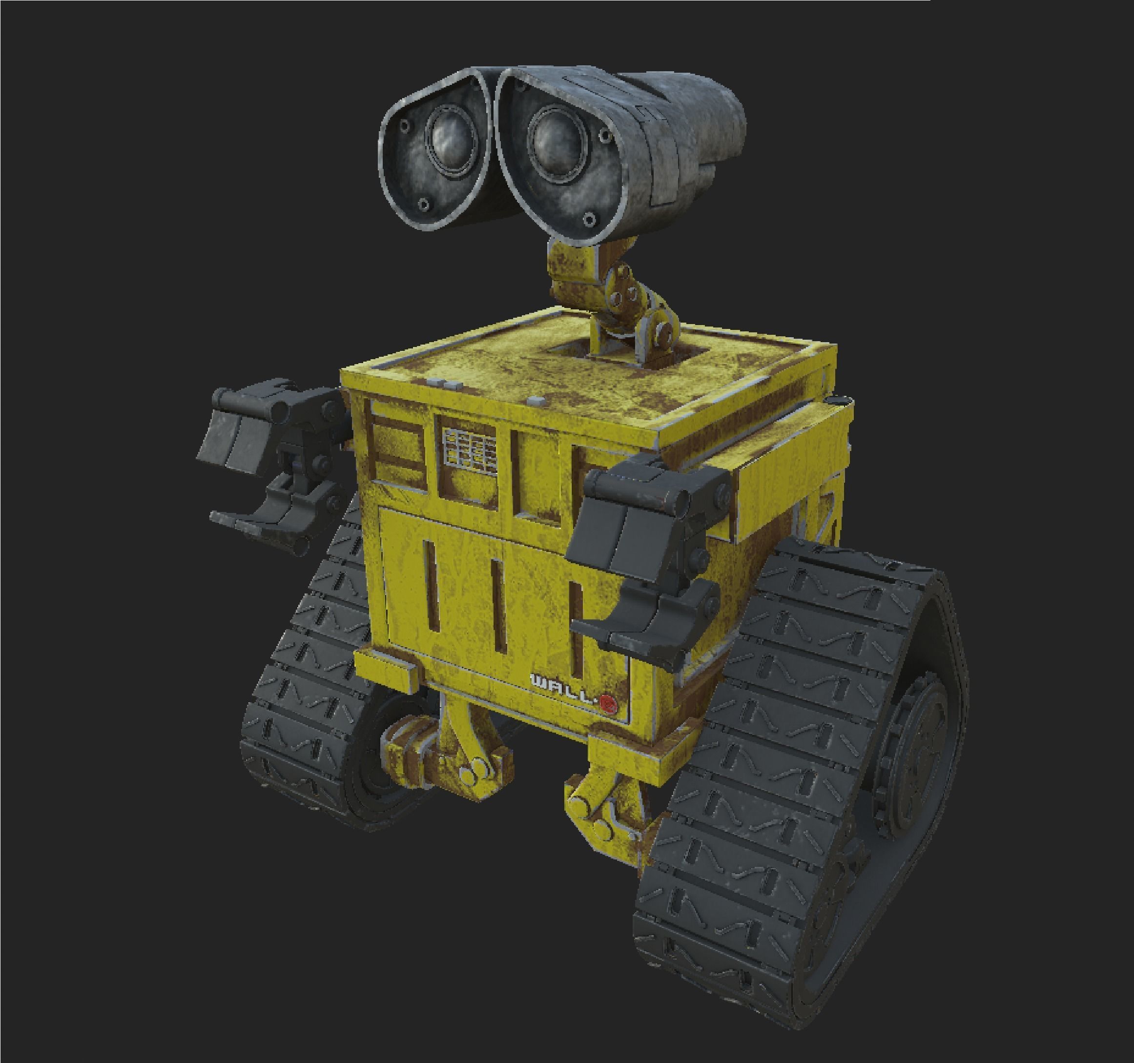 3D Wall-E Robot Model  Low-poly 3D model_6