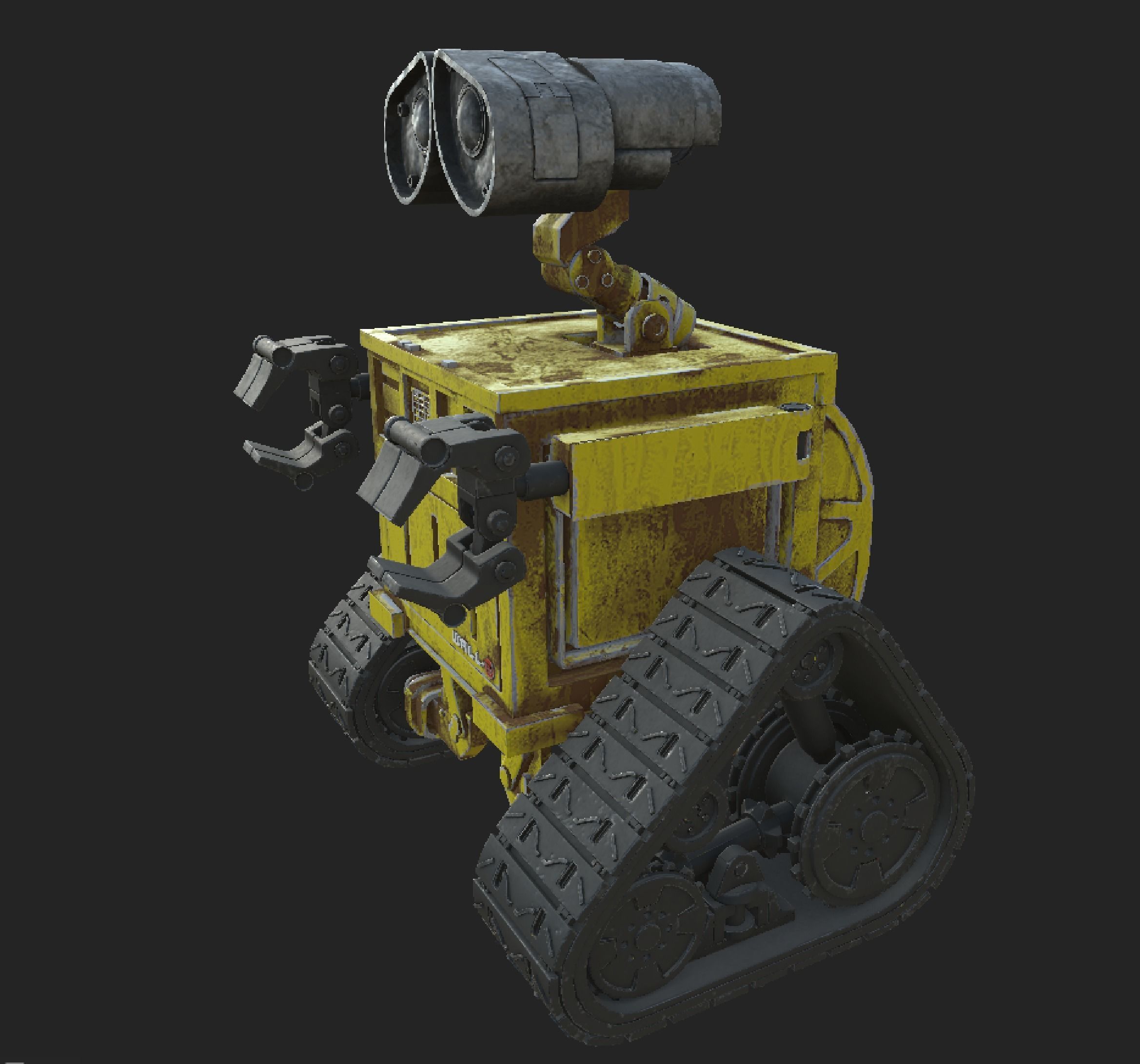 3D Wall-E Robot Model  Low-poly 3D model_5