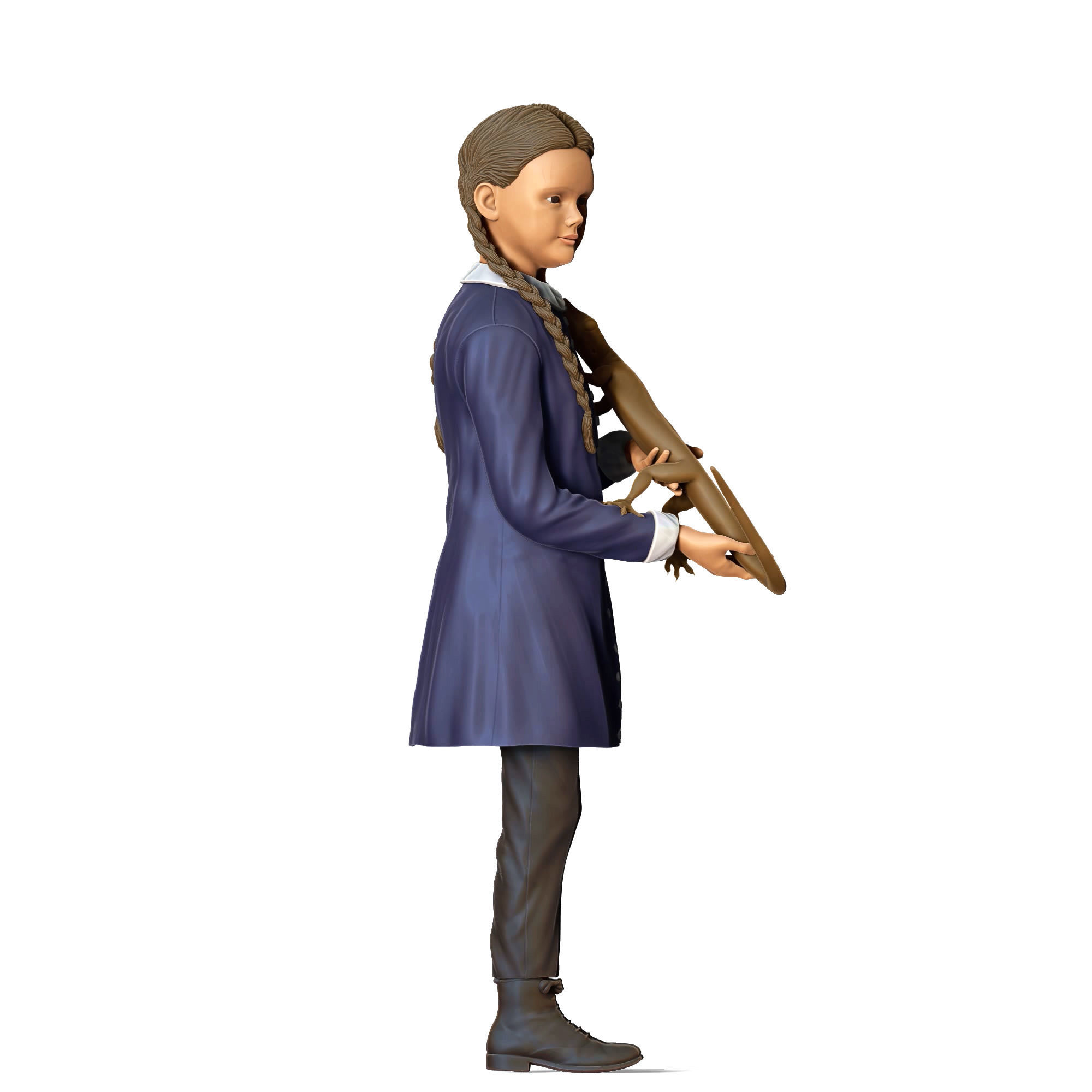 N4 Addams Family Lisa Loring Wednesday 3D print model_3