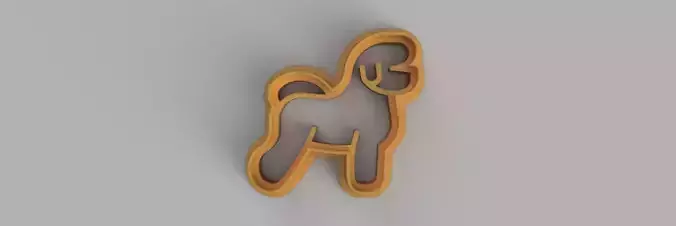 Dog bichon frise COOKIE CUTTER