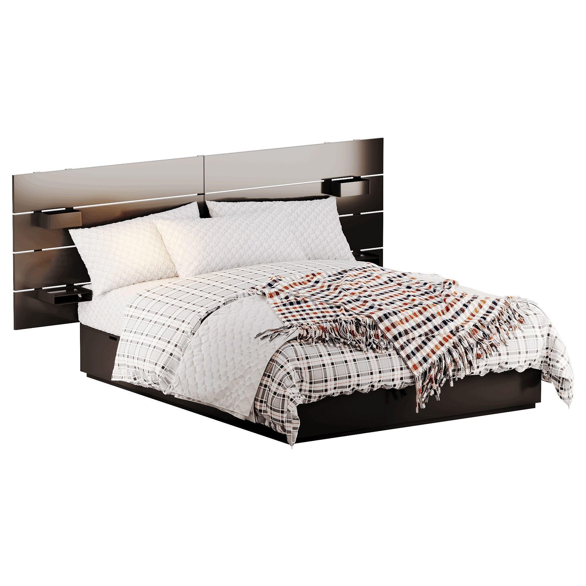 NORDLI Bed Low-poly 3D model_3