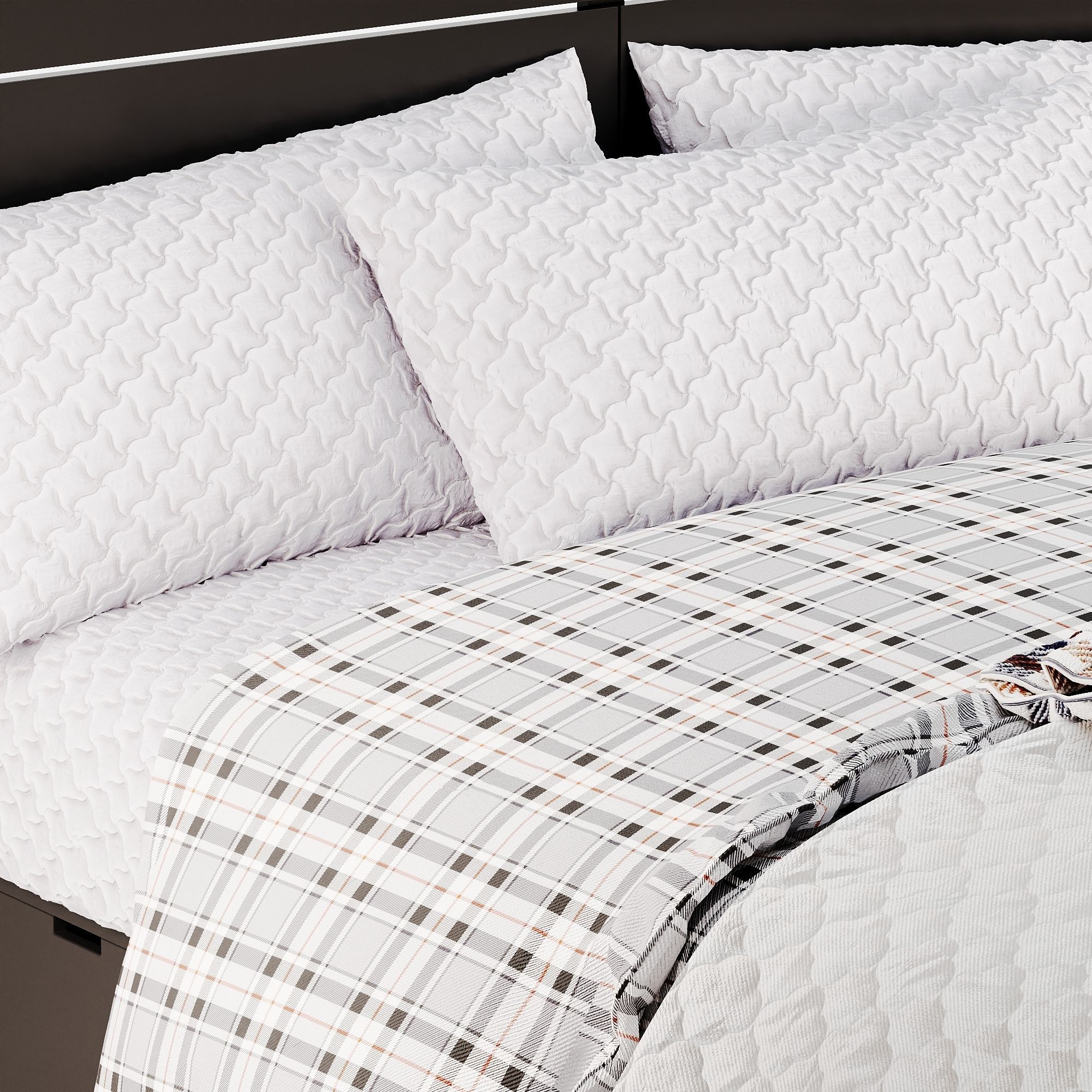 NORDLI Bed Low-poly 3D model_2