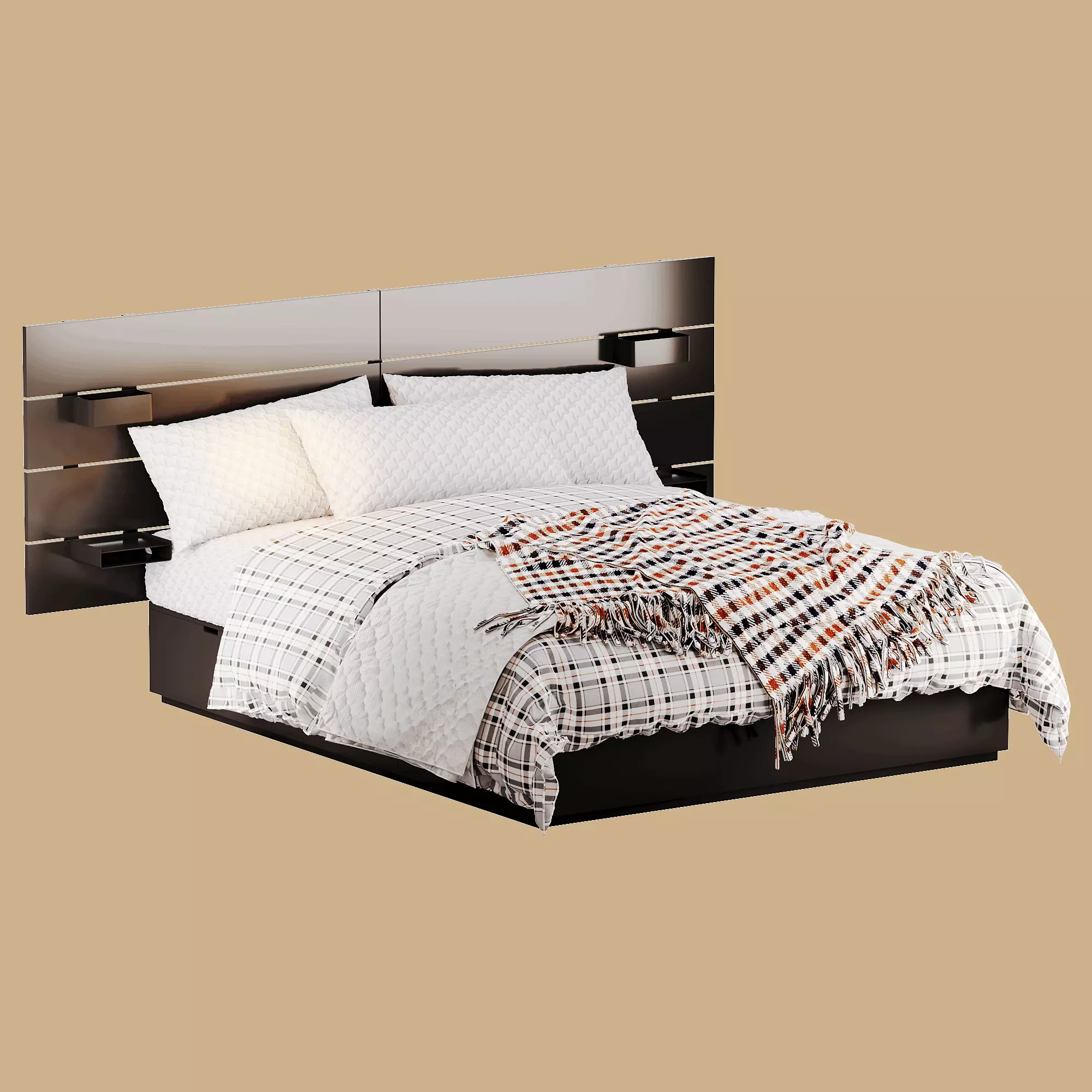 NORDLI Bed Low-poly 3D model_0