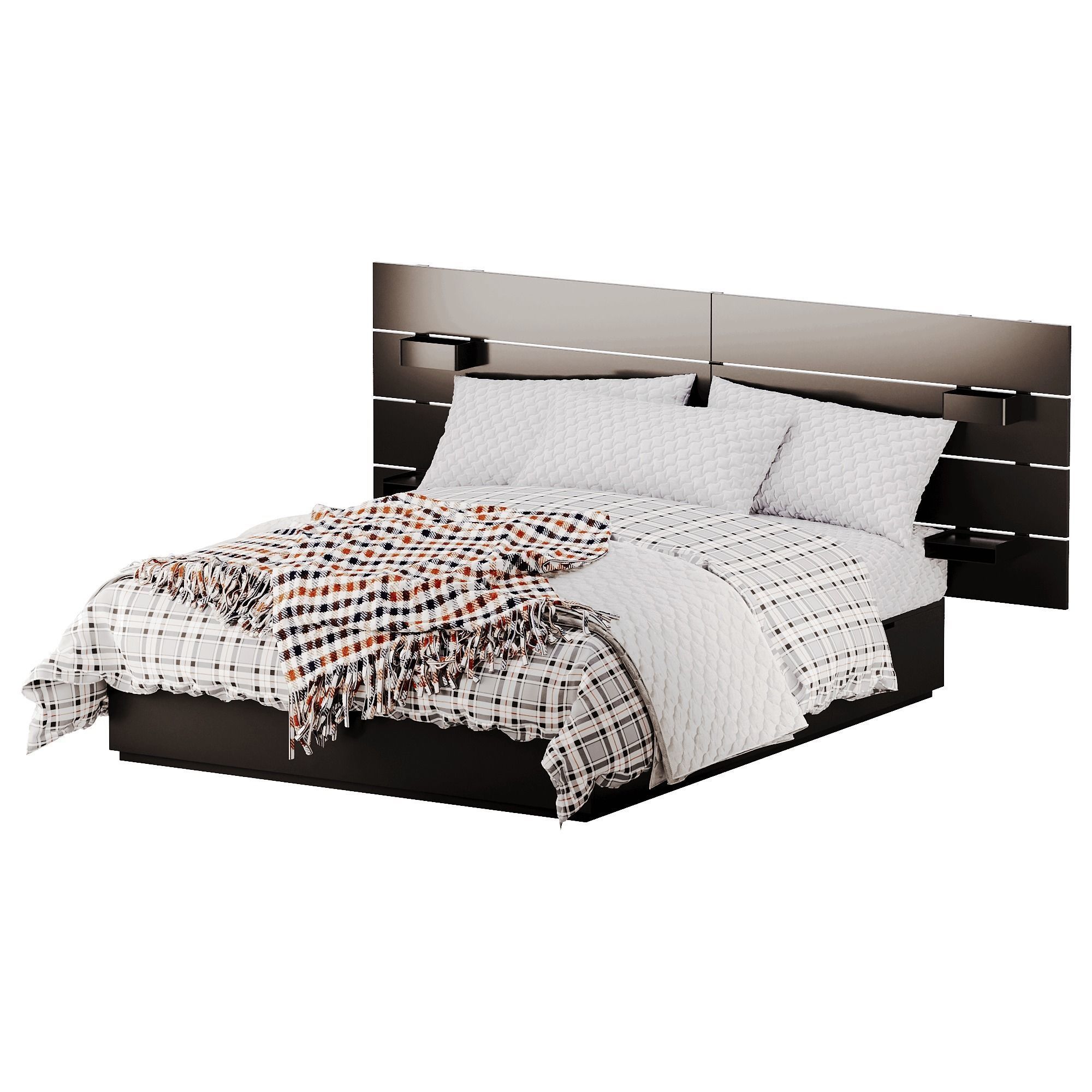 NORDLI Bed Low-poly 3D model_7