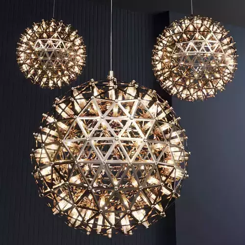 Chandelier Orbital  LED Hanging Lamp Warmly