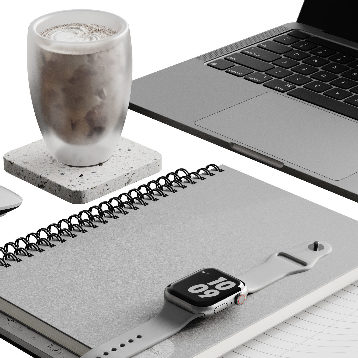 Apple Set 3D model_3