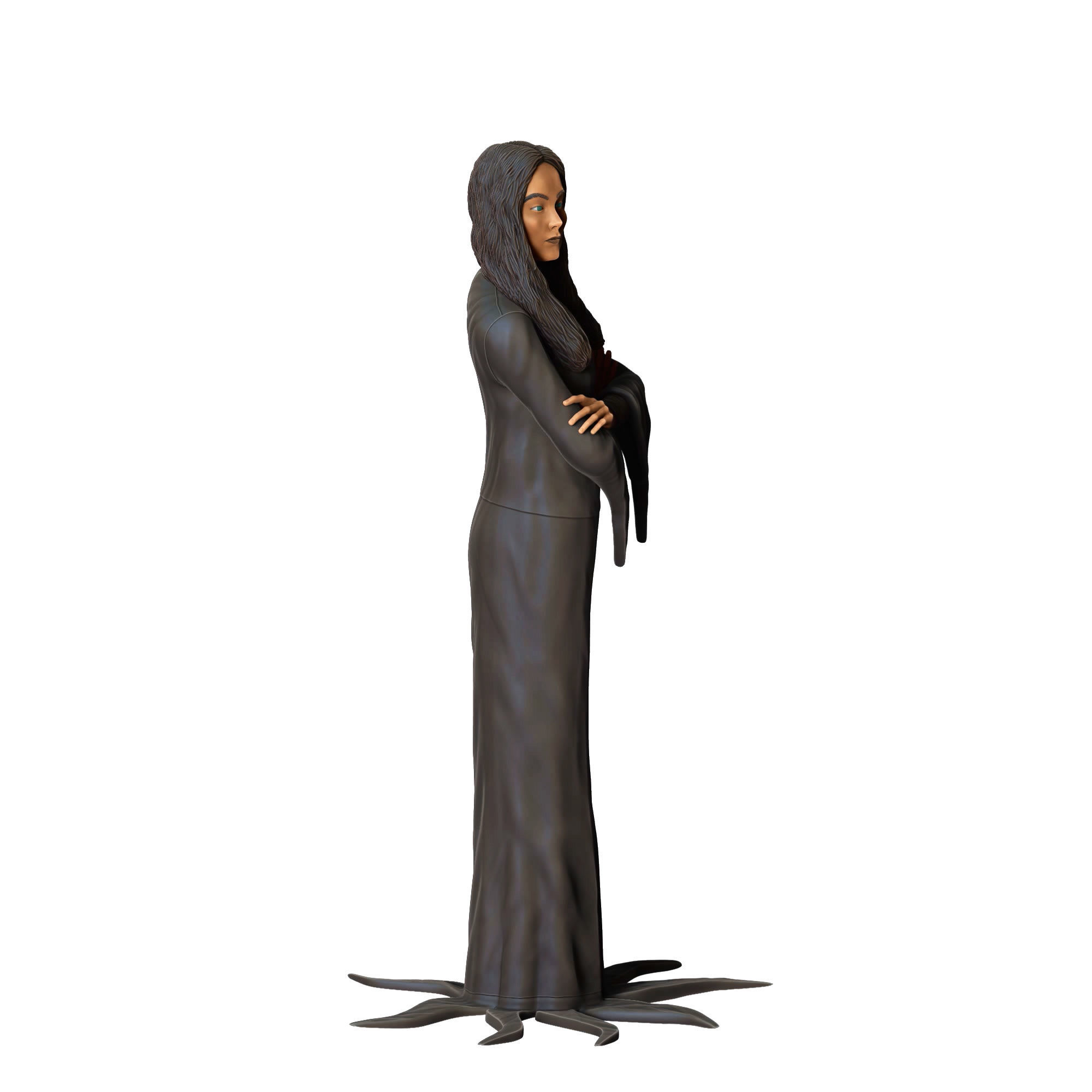 N5 Addams Family Carolyn Jones Morticia 3D print model_6