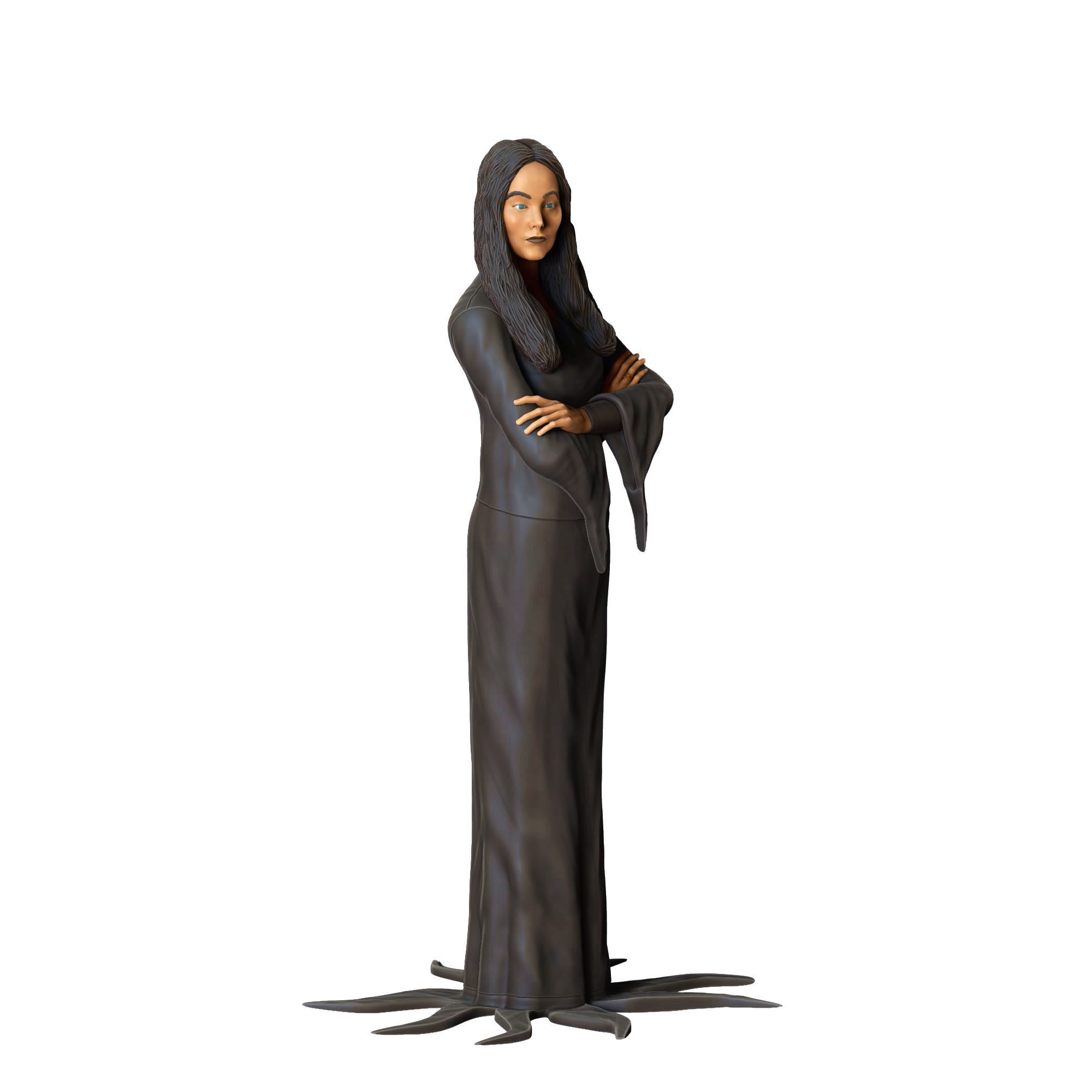 N5 Addams Family Carolyn Jones Morticia 3D print model_4