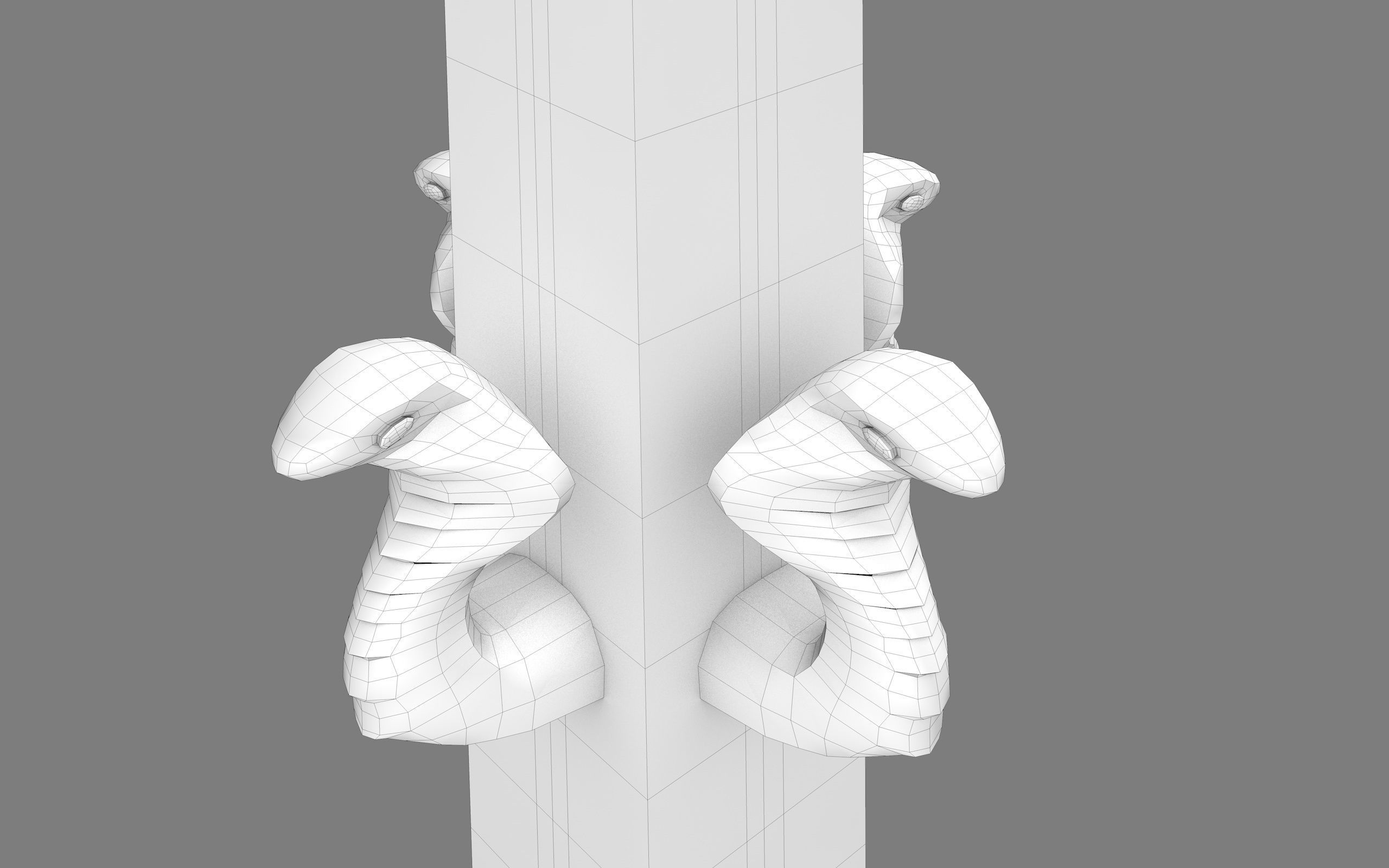  Ancient Egypt Lion Obelisk 3d Model 3D model_42