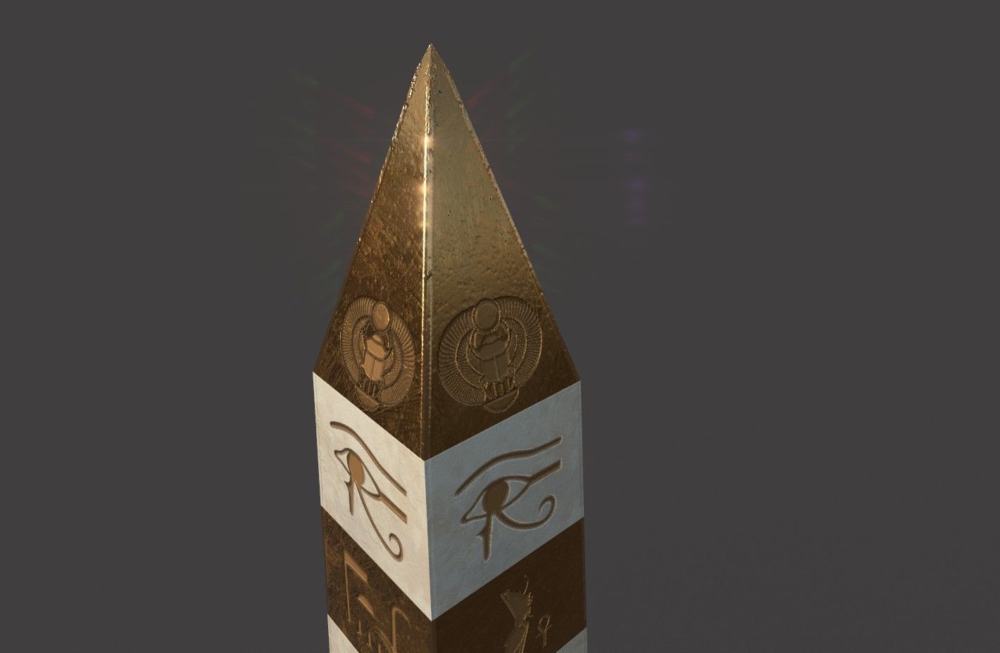  Ancient Egypt Lion Obelisk 3d Model 3D model_20