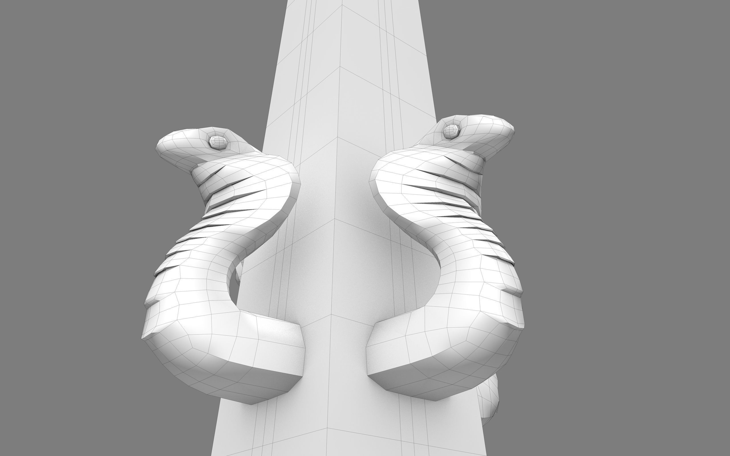  Ancient Egypt Lion Obelisk 3d Model 3D model_45