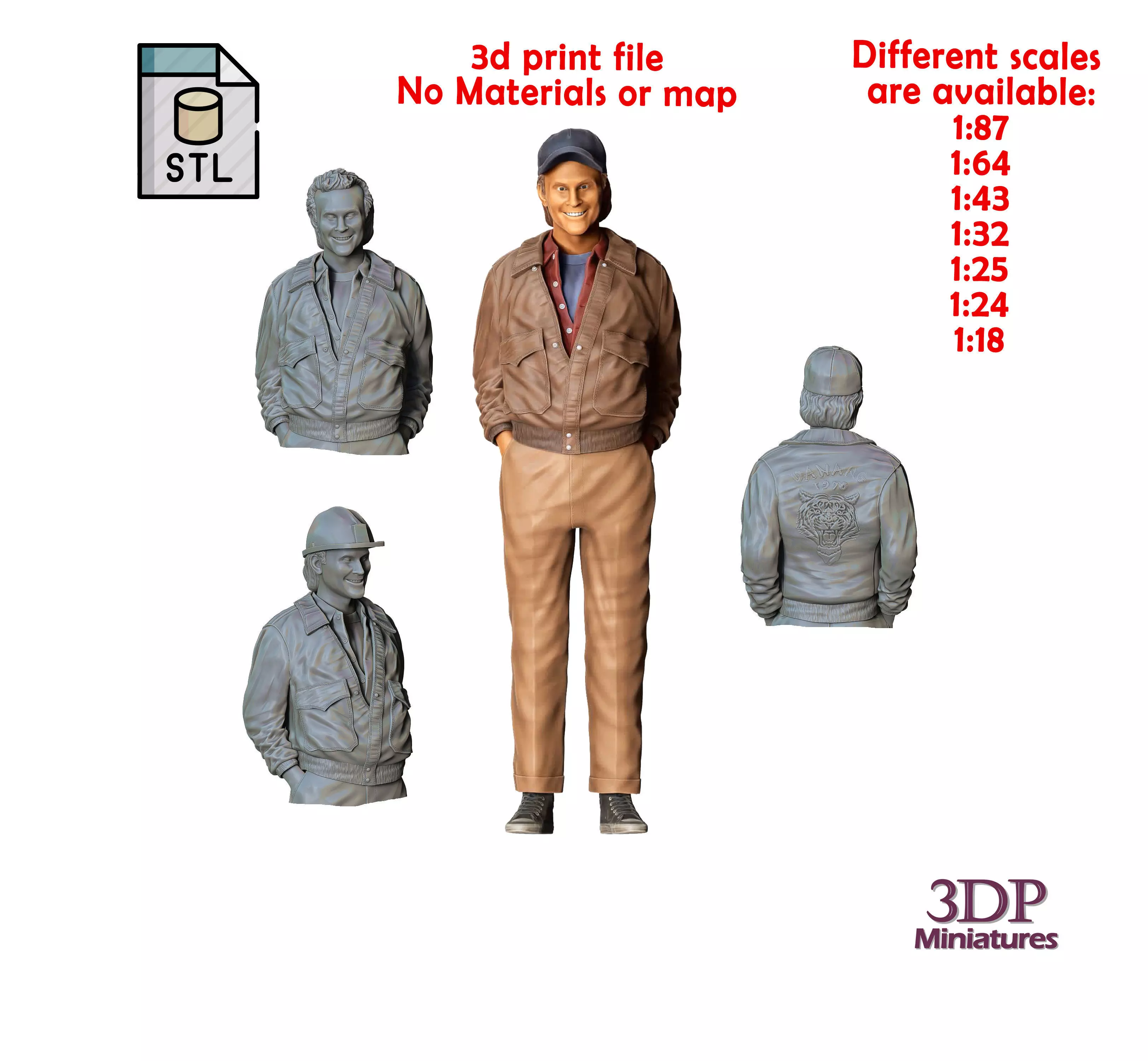 N2 A-Team Dwight Schultz Howling Mad Murdock 3D print model_0