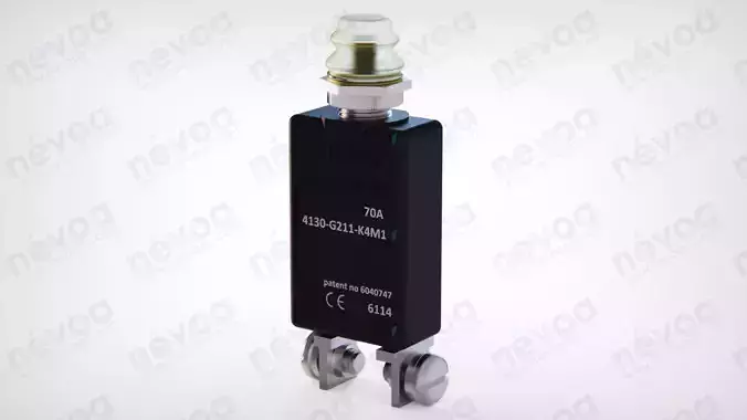High Performance Thermal Circuit Breaker - 4130-G211-K4M1 70A