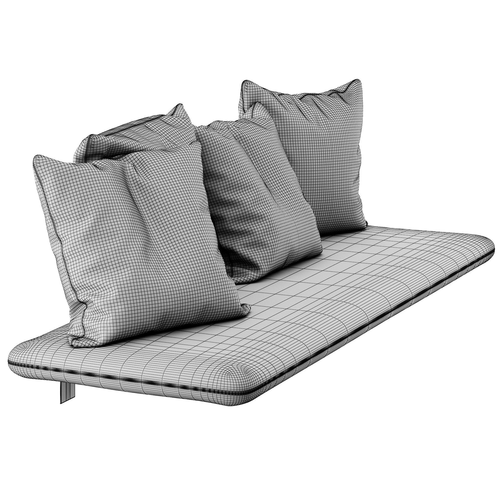 Blow Bench Wall-Mounted by More 3D model_3