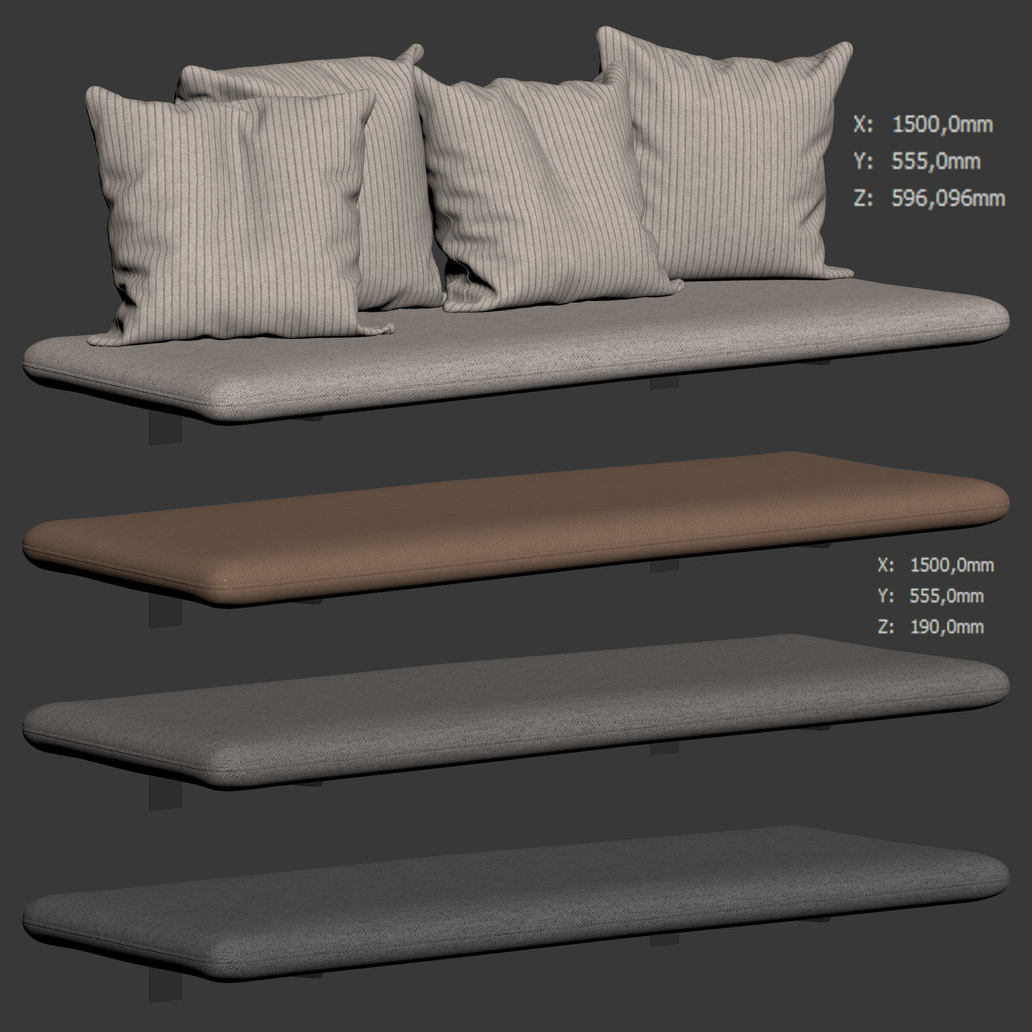 Blow Bench Wall-Mounted by More 3D model_5