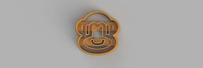monkey COOKIE CUTTER 3D model 3D printable | CGTrader