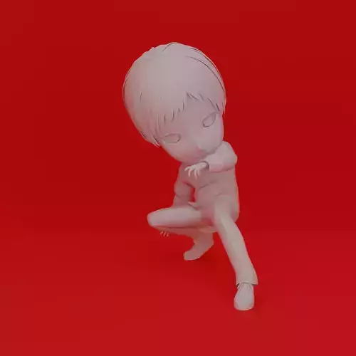 Cartoon Character Boy Pose