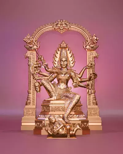 Bhadrakali 3d sculpture