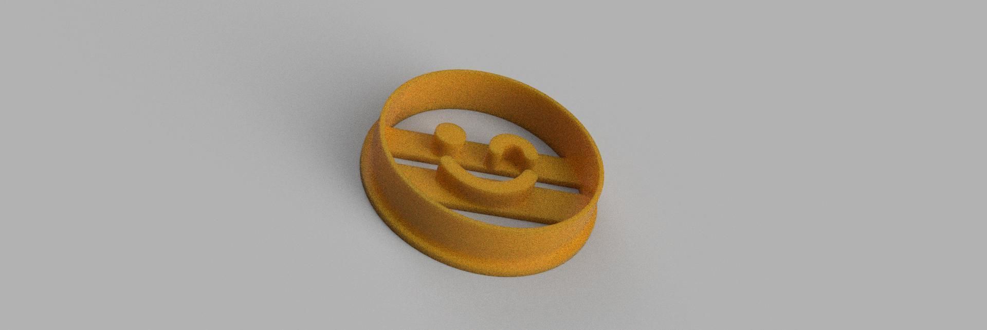 christmas smile COOKIE CUTTER 3D print model_1