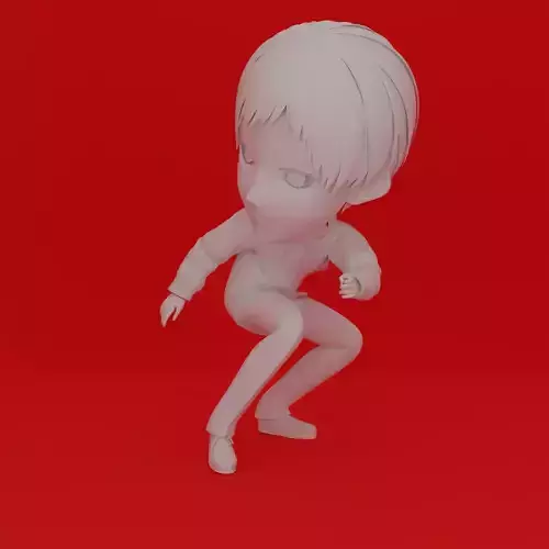 Cartoon Character Boy Pose