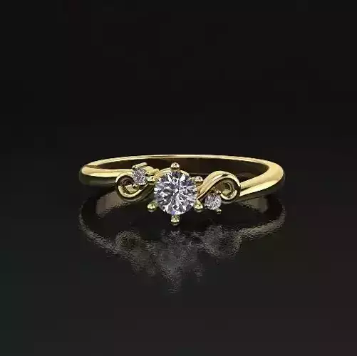 Solitaire ring Model 5125