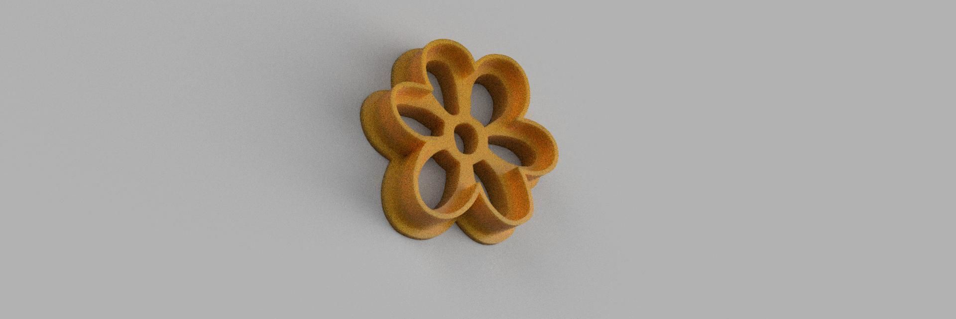 flower COOKIE CUTTER 3D print model_1