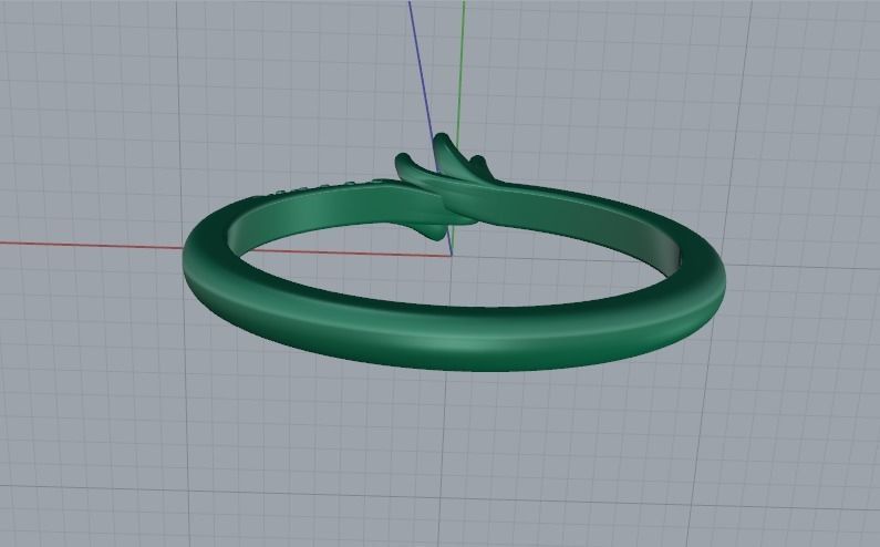Solitaire ring Model 5120 3D print model_4