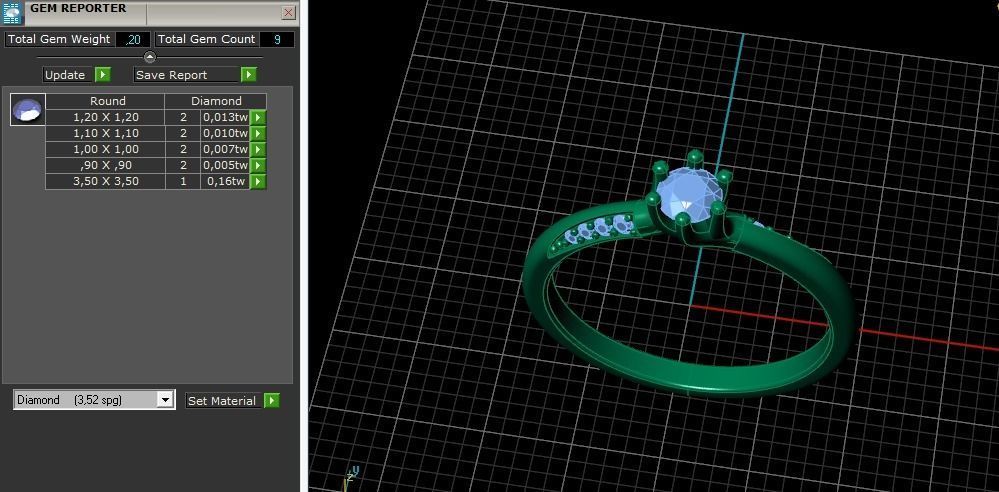 Solitaire ring Model 5120 3D print model_7
