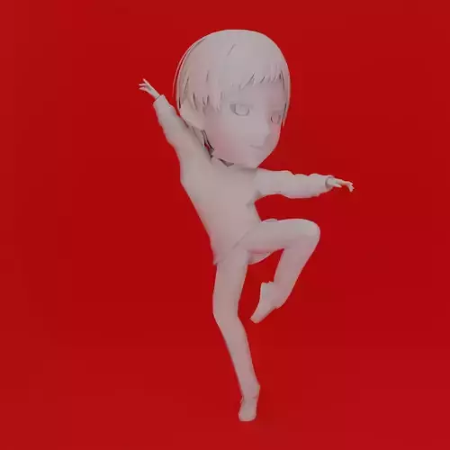 CARTOON CHARACTER BOY BALLET POSE