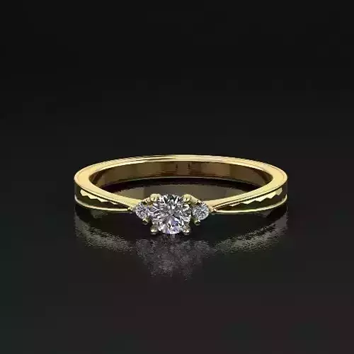 Solitaire ring Model 5114