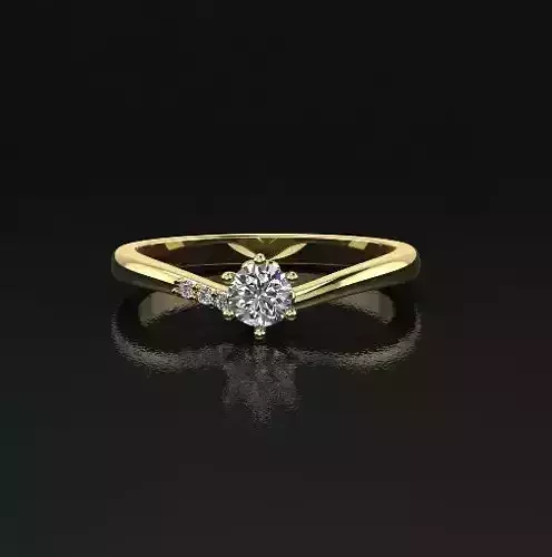 Solitaire ring Model 5111