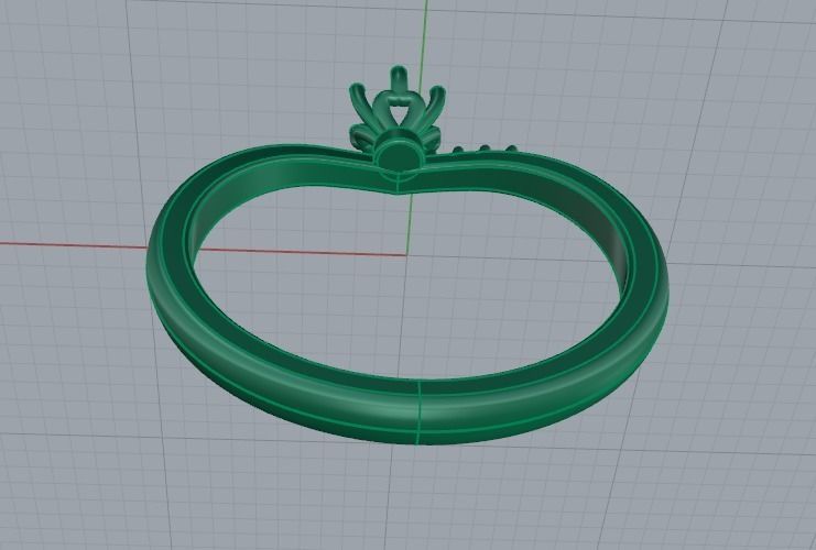 Solitaire ring Model 5111 3D print model_4