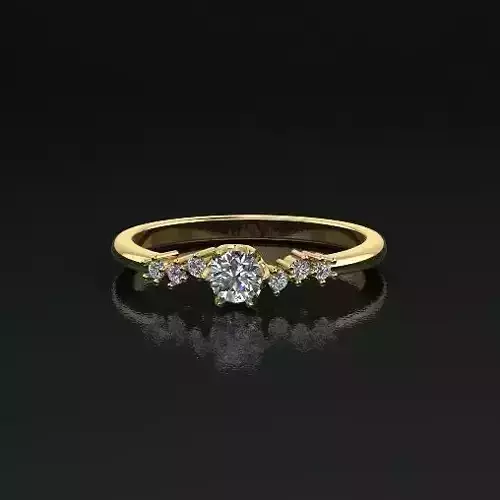 Solitaire ring Model 5109