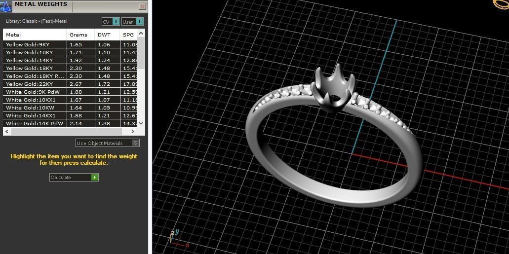 Solitaire ring Model 5108 3D print model_6