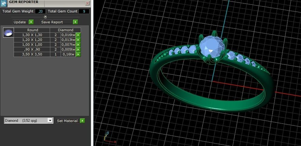 Solitaire ring Model 5108 3D print model_7