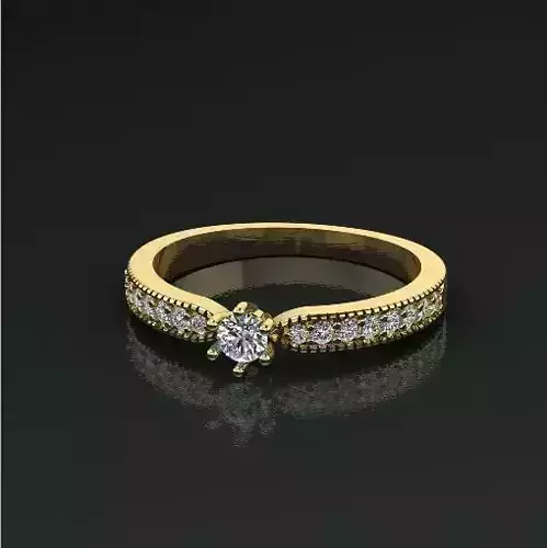 Solitaire ring Model 5100