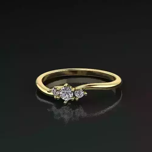 Solitaire ring Model 5099