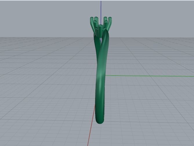 Solitaire ring Model 5099 3D print model_3